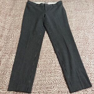 Banana Republic Black and White Grid Pants